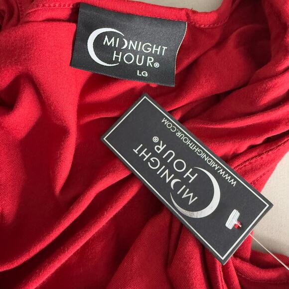 Midnight Hour Scarlet Twist Dress, Red, L - Picture 3 of 5